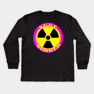 Nuke Worker Kids Long Sleeve T-Shirt